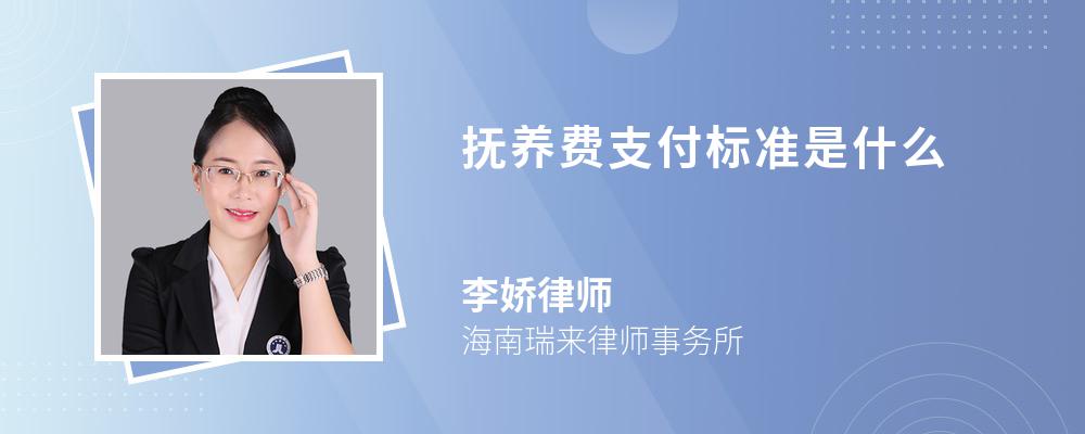 抚养费支付标准是什么 抚养费支付标准是什么
