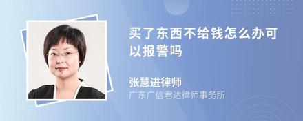 買了東西不給錢怎么辦可以報警嗎