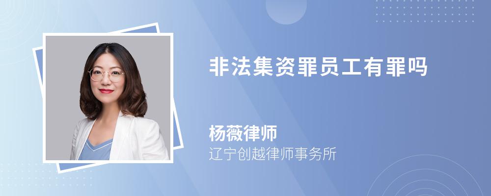 律师解答非法集资罪员工有罪,涉及到非法吸收公众存款罪与集资诈骗罪